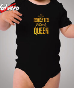 Educated Black Queen Cozy Baby Onesies