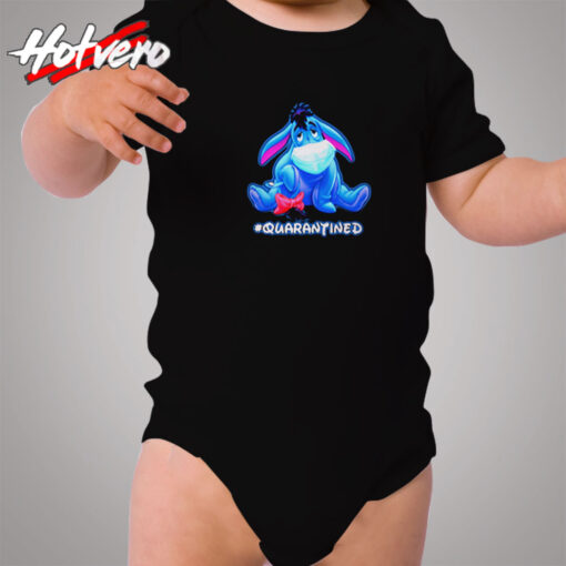 Eeyore Face Mask Quarantined Cozy Baby Onesies