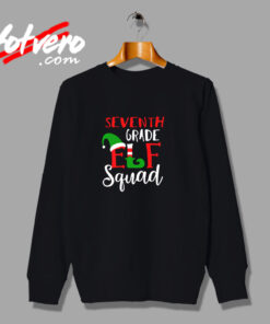 Elf Squad Seventh Grade Christmas Urban Sweatshirt