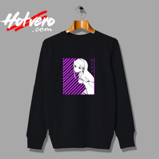 Emilia Re Zero Anime Urban Sweatshirt