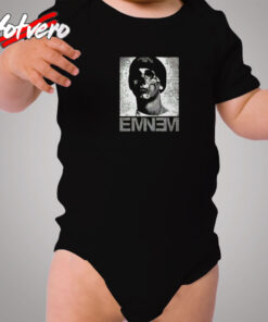 Eminem Horror Skull Face Rap God Cozy Baby Onesies