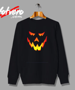 Evil Pumpkin Monster Face Halloween Urban Sweatshirt