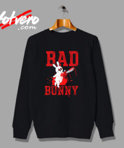 Evil Rabbit With Chain Saw Urban Sweatshirt