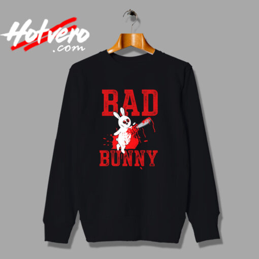 Evil Rabbit With Chain Saw Urban Sweatshirt