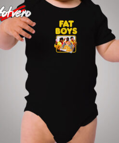 Fat Boys Vintage Retro Rap Hip Hop Cozy Baby Onesies