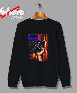 Fedex Logo American Flag Urban Sweatshirt