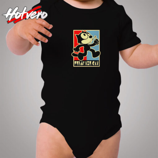 Felix The Cat Poster Funny Cartoon Cozy Baby Onesies