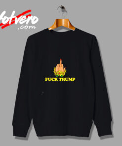 Feminist Middle Fingers Up Fuck Donald Urban Sweatshirt