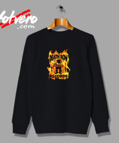 Flame Death Row Record Vintage Urban Sweatshirt