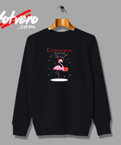 Flamingo Christmas Begins With Christ Urban Sweatshirt