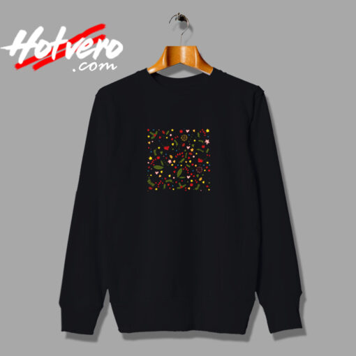 Floral Christmas Pattern Urban Sweatshirt