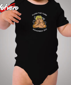 Flush The Turd November Third Cozy Baby Onesies