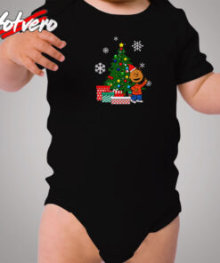 Franklin Peanuts Around The Christmas Tree Cozy Baby Onesies