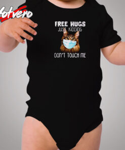 Free Hugs Just Kidding Don’t Touch Me Cozy Baby Onesies