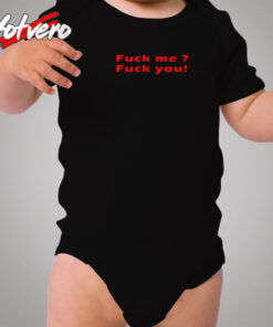 Fuck Me Fuck You Quote Cozy Baby Onesies