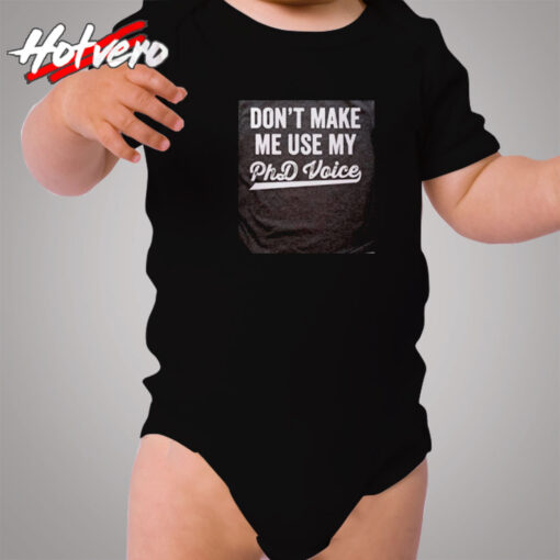 Funny Academic Doctorate Phd Cozy Baby Onesies