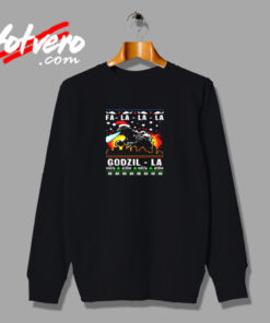 Funny Falalala Godzilla Christmas Urban Sweatshirt