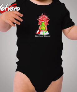 Funny Grinch Christmas Is Coming Cozy Baby Onesies