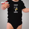 Funny Metal Goth Emu Bird Cozy Baby Onesies