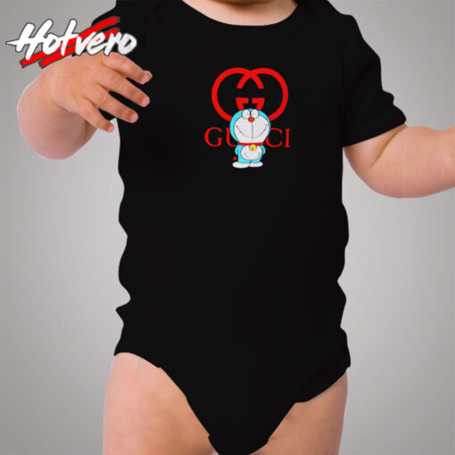 Funny Parody Doraemon X Gucci Cozy Baby Onesies