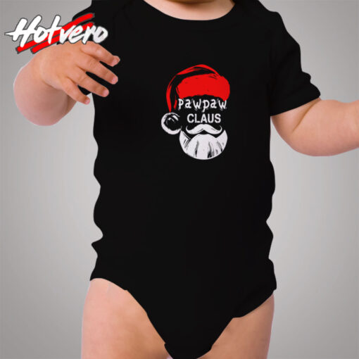 Funny Pawpaw Claus Christmas Grandpa Cozy Baby Onesies