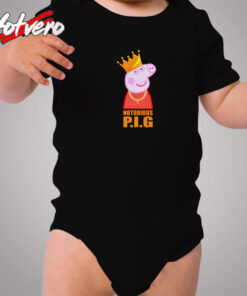 Funny Peppa Pig The Notorious Biggie Cozy Baby Onesies