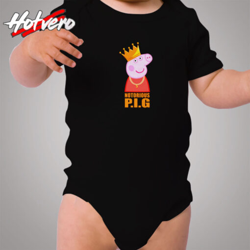 Funny Peppa Pig The Notorious Biggie Cozy Baby Onesies