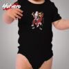 Funny Santa Samurai Christmas Cozy Baby Onesies