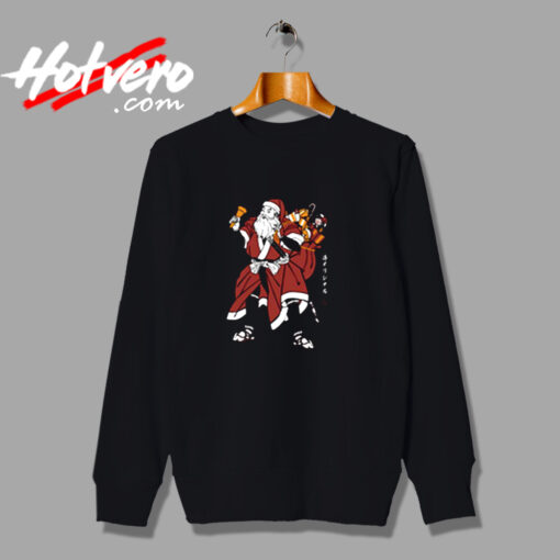 Funny Santa Samurai Christmas Urban Sweatshirt