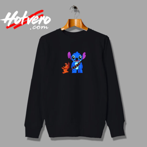 Funny Scooby Doo And Stitch Friend Urban Sweatshirt