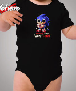 Funny Sonic One More Coffee Wont Hurt Cozy Baby Onesies