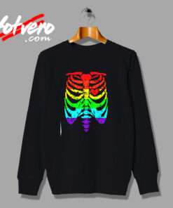 Funny Spook Skeleton Rib Cage Torso Urban Sweatshirt