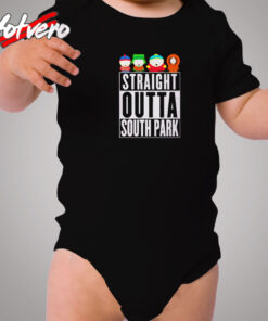 Funny Straight Outta South Park Tv Series Cozy Baby Onesies