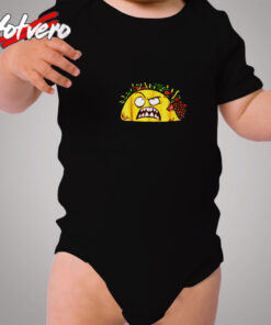 Funny Tacos Zombie Face Scary Halloween Cozy Baby Onesies