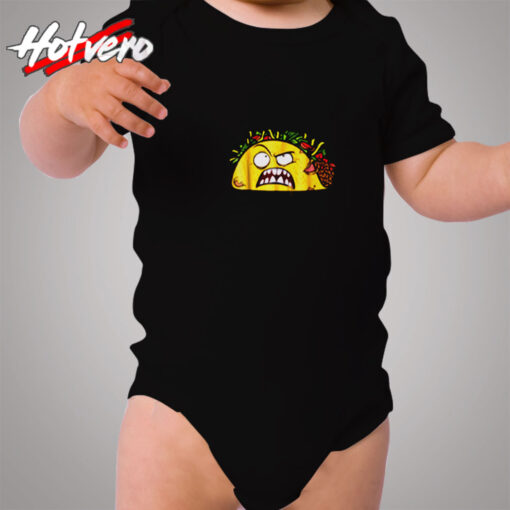 Funny Tacos Zombie Face Scary Halloween Cozy Baby Onesies