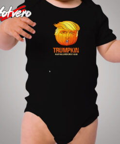 Funny Trump Halloween Trumpkin Cozy Baby Onesies