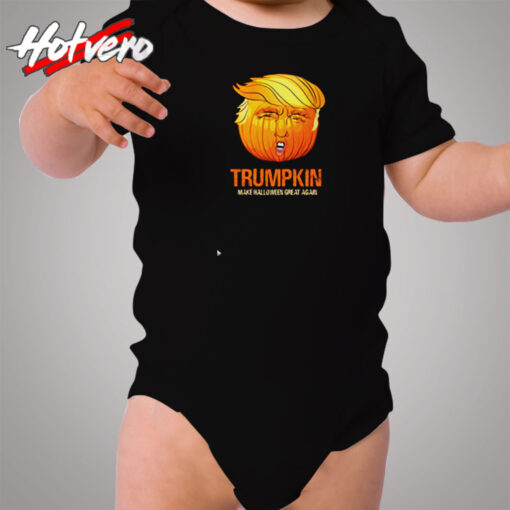 Funny Trump Halloween Trumpkin Cozy Baby Onesies