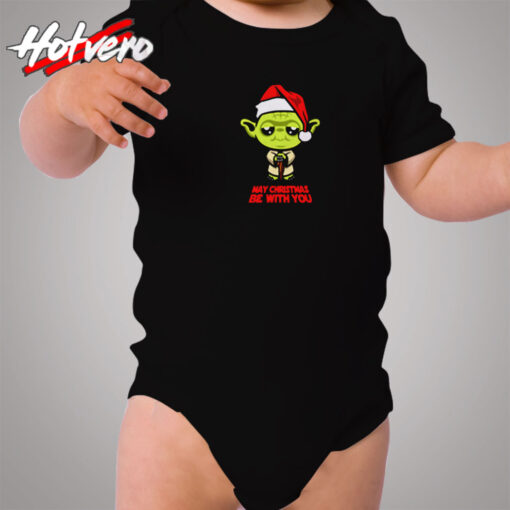 Funny Yoda May Christmas Be With You Cozy Baby Onesies