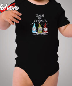 Game Of Gnomes Christmas Is Coming Three Cozy Baby Onesies