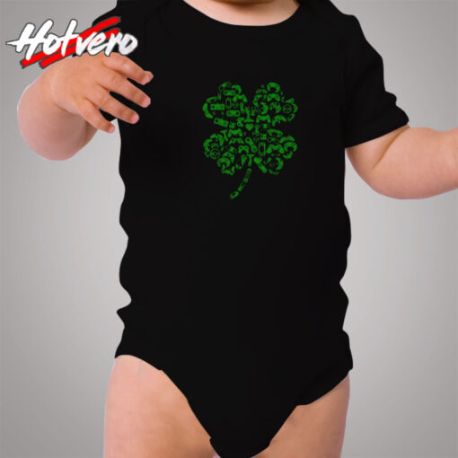 Game Shamrock St Patricks Day Irish Celebrate Cozy Baby Onesies