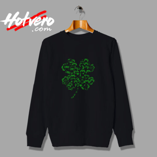 Game Shamrock St Patricks Day Irish Celebrate Urban Sweatshirt