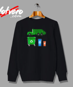 Garbage Truck With Dumpster Urban Sweatshirt