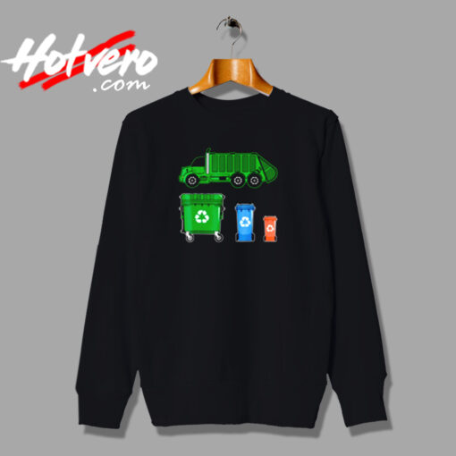 Garbage Truck With Dumpster Urban Sweatshirt