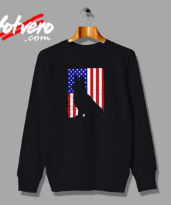 German Sheperd Flag Urban Sweatshirt