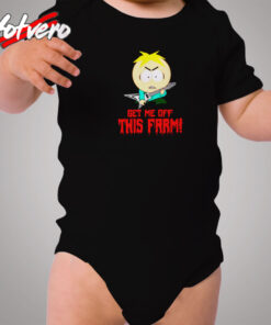 Get Me Off This Farm Cozy Baby Onesies