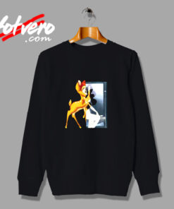 Givenchy Black Bambi Print Urban Sweatshirt