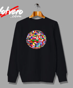 Globe Flag Map Urban Sweatshirt