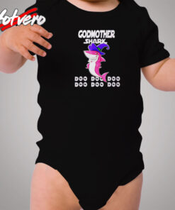 Godmother Shark Doo Doo Doo Cozy Baby Onesies