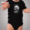 Gothic Skull Moon Phases Cozy Baby Onesies