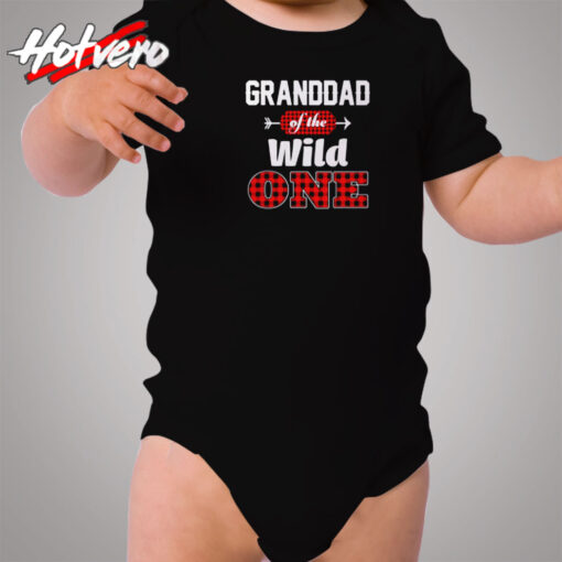 Granddad Of The Wild One Cozy Baby Onesies